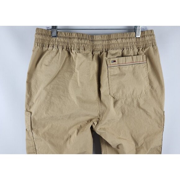 Tommy Hilfiger Pants Men Large Tan Tommy Jeans Vintage Y2K Cargo Joggers (32x28) - Picture 10 of 11